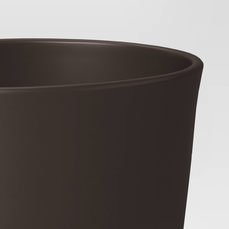 Aesthetic Plastic Indoor Outdoor Planter Pot Foraging Brown 12.7"x12.7" - Threshold