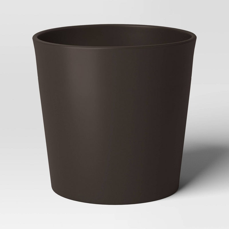 Aesthetic Plastic Indoor Outdoor Planter Pot Foraging Brown 12.7"x12.7" - Threshold