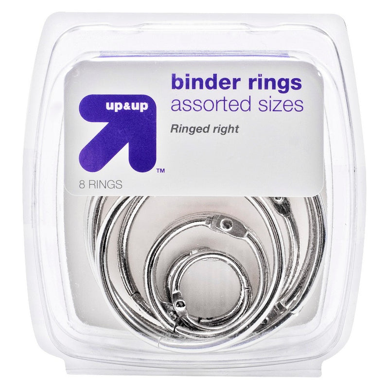 8ct Binder Rings - up & up