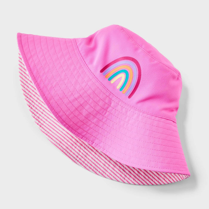 Girls' Reversible Bucket Hat - Cat & Jack Pink