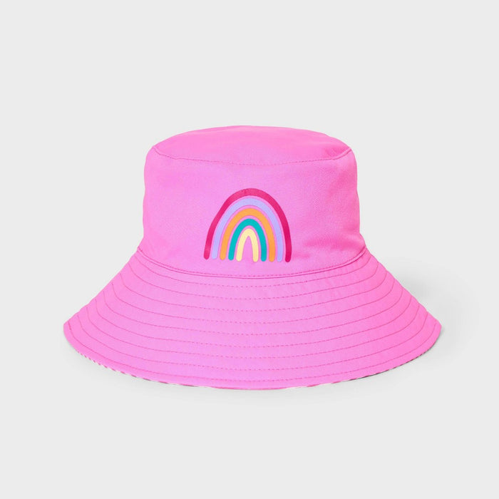 Girls' Reversible Bucket Hat - Cat & Jack Pink