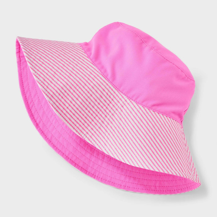 Girls' Reversible Bucket Hat - Cat & Jack Pink