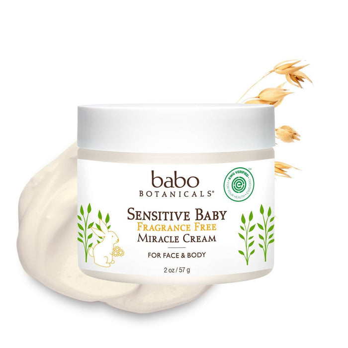 Babo Botanicals Sensitive Baby Miracle Cream Fragrance Free - 2 oz