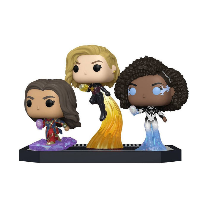 Funko POP! Moment: The Marvels - Ms. Marvel/ Captain Marvel/Photon Set