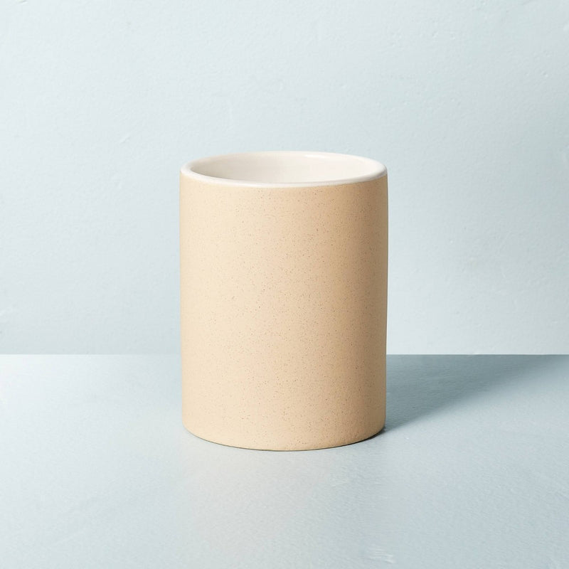Mini Textured Ceramic Herbs Jar Candle Beige/Cream 6.5oz - Hearth & Hand with Magnolia