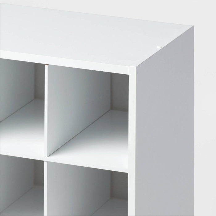 4 Tier Laminate Stackable Shoe Cubby White - Brightroom (LOCAL PICKUP ONLY)