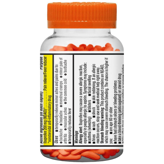 Ibuprofen (NSAID) 200mg Pain Relief & Fever Reducer Caplets Easy Open Cap- 225ct - up & up