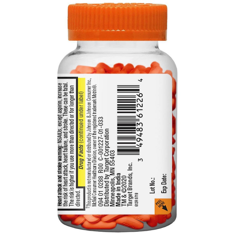 Ibuprofen (NSAID) 200mg Pain Relief & Fever Reducer Caplets Easy Open Cap- 225ct - up & up