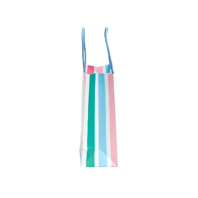4pk Jr. Tote Gift Bags Striped - Spritz