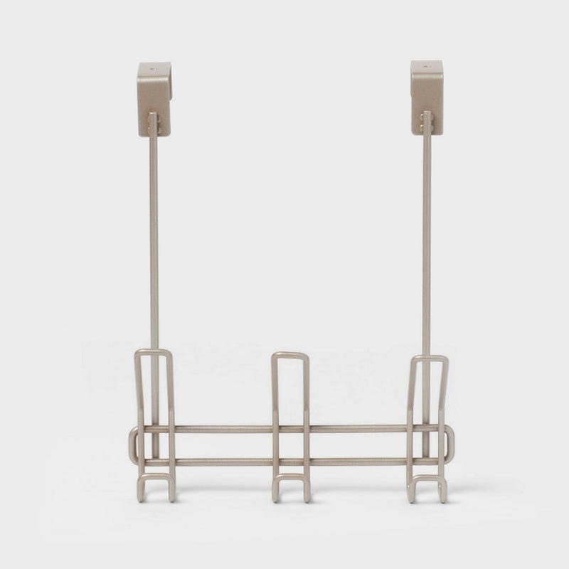 3 Over The Door Hook Silver - Threshold