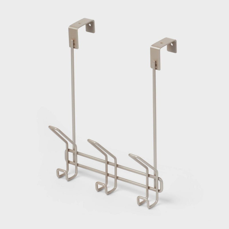 3 Over The Door Hook Silver - Threshold