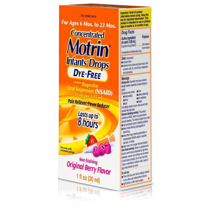 Motrin Infant Drops NSAID Berry - 1 fl oz