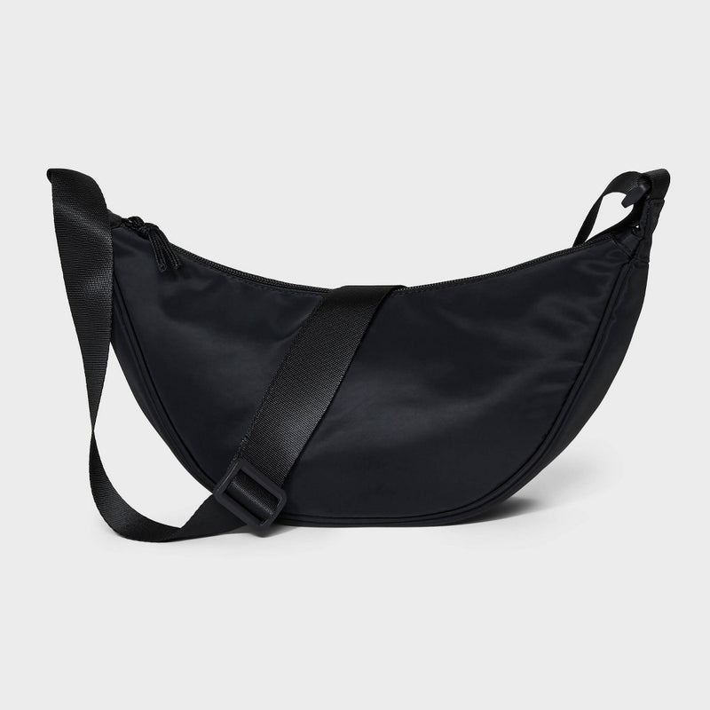 Girls' Crescent Crossbody Bag - art class Black
