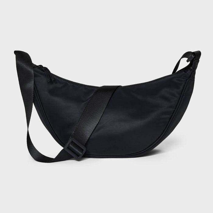 Girls' Crescent Crossbody Bag - art class Black