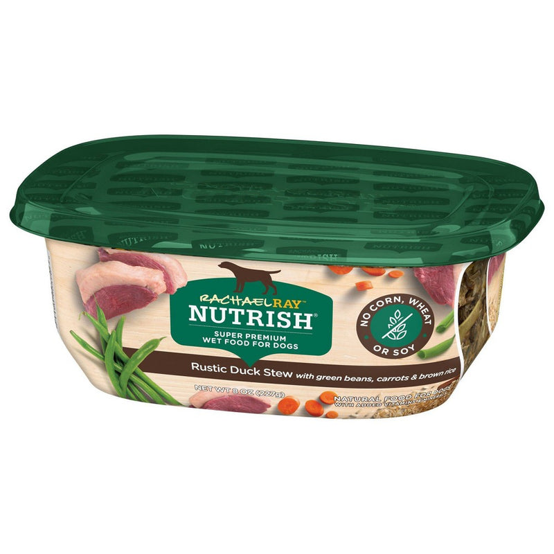 Rachael Ray Nutrish Super Premium Wet Dog Food Rustic Duck Stew with Vegetable, Duck, Green Beans, Carrots & Brown Rice - 8oz
