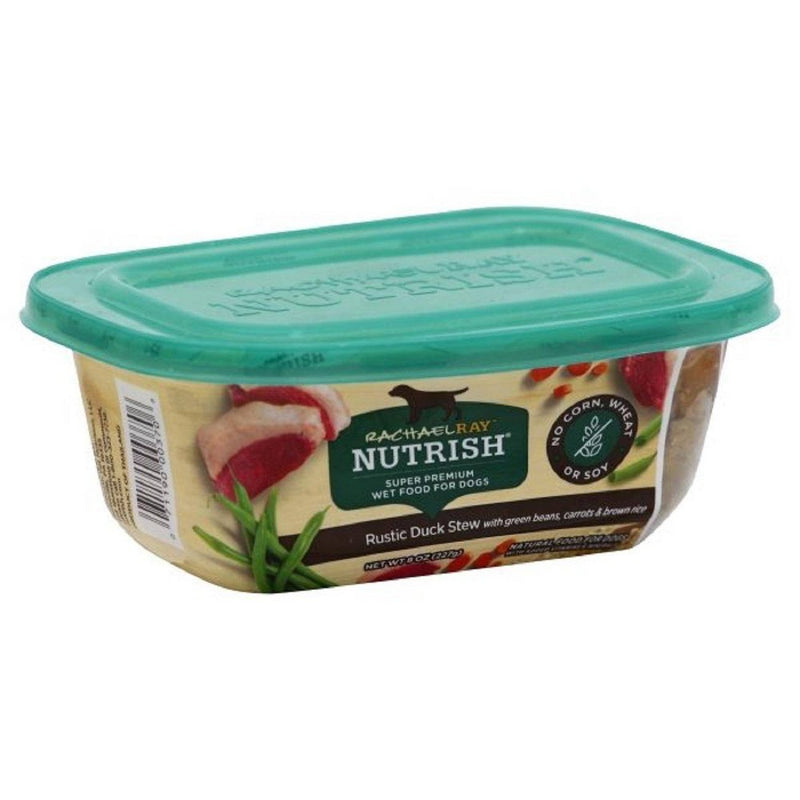 Rachael Ray Nutrish Super Premium Wet Dog Food Rustic Duck Stew with Vegetable, Duck, Green Beans, Carrots & Brown Rice - 8oz