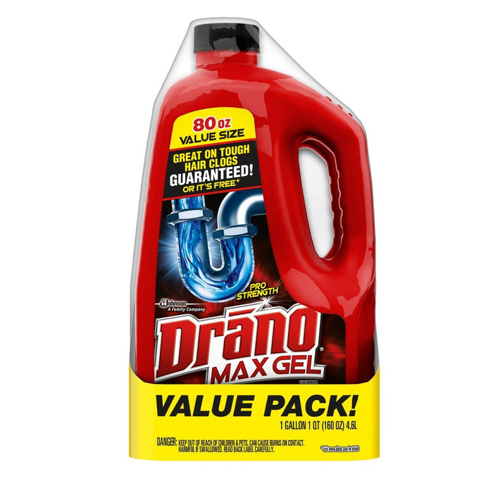 Drano Max Gel Clog Remover - 160 fl oz/2ct