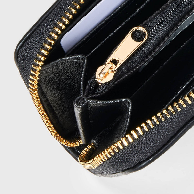 Small Zip Wallet - A New Day Black