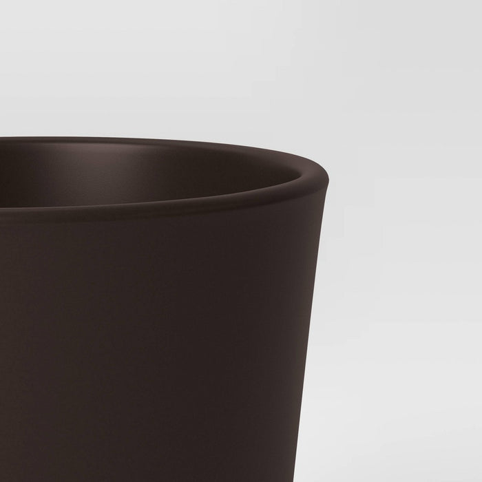 Aesthetic Plastic Indoor Outdoor Planter Pot Foraging Brown 6.4"x6.4" - Threshold