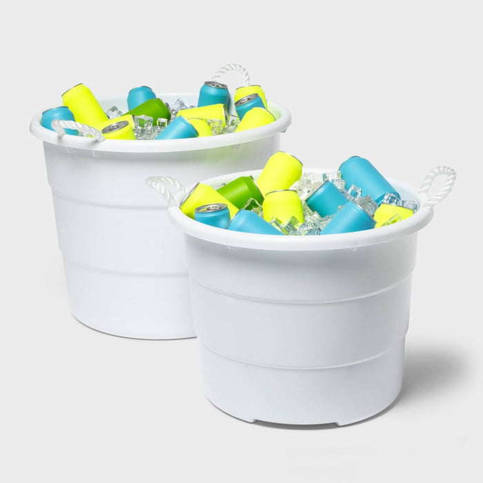 18gal Beverage Tub White - Sun Squad
