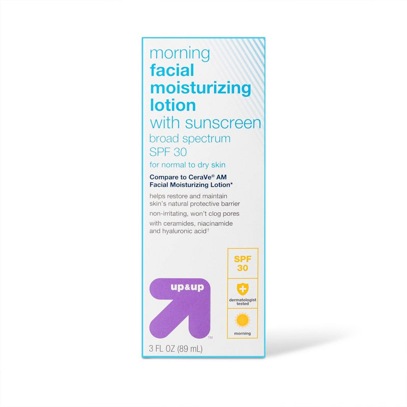 Morning Facial Moisturizing Lotion with Sunscreen SPF 30 - 3 fl oz - up & up