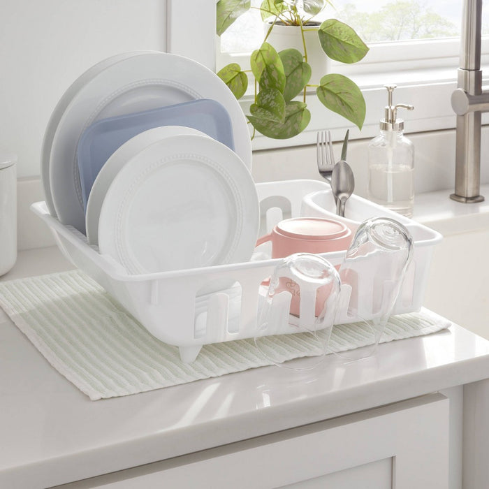 Plastic Dish Drainer White - Brightroom