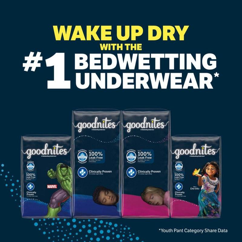 Goodnites Boys' Nighttime Bedwetting Underwear - L - 75ct
