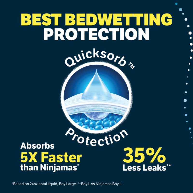 Goodnites Boys' Nighttime Bedwetting Underwear - L - 75ct