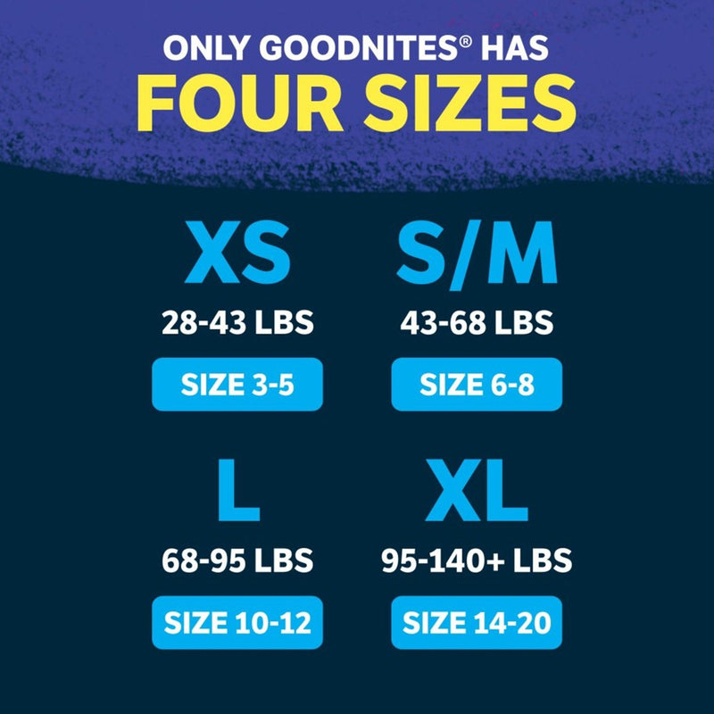 Goodnites Boys' Nighttime Bedwetting Underwear - L - 75ct
