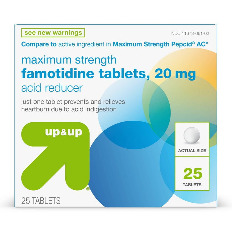 Famotidine Maximum Strength Acid Reducer Tablets - 25ct - up & up