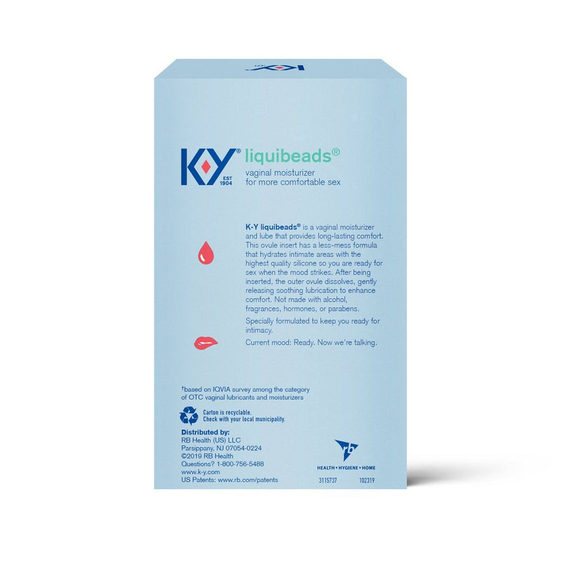 K-Y Liquibeads Vaginal Moisturizer - 6ct