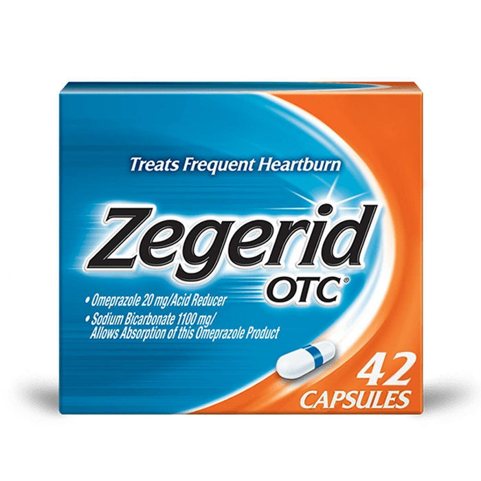 Zegerid OTC Omeprazole 20mg and Sodium Bicarbonate Acid Reducer - 42ct