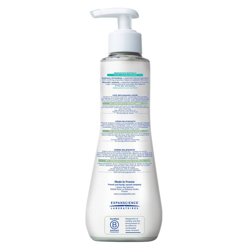 Mustela Stelatopia + Lipid Replenishing Baby Eczema Cream - Fragrance Free - 10.14 fl oz