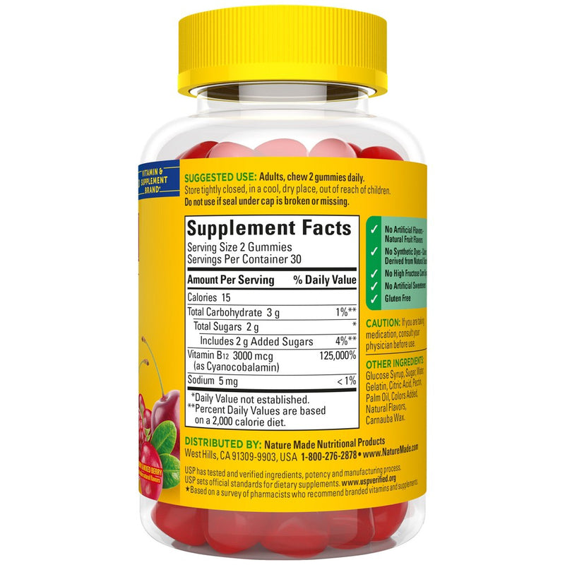 Nature Made Extra Strength B12 Gummies - 60ct