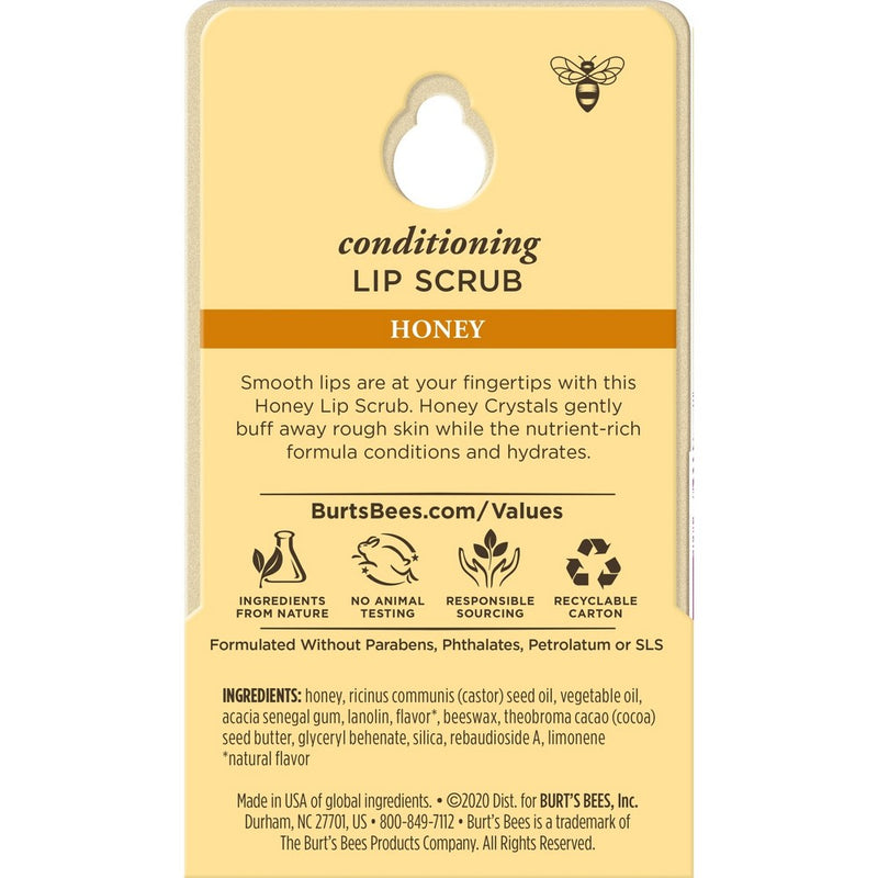 Burt's Bees Natural Conditioning Lip Scrub with Exfoliating Honey Crystals - 0.25oz