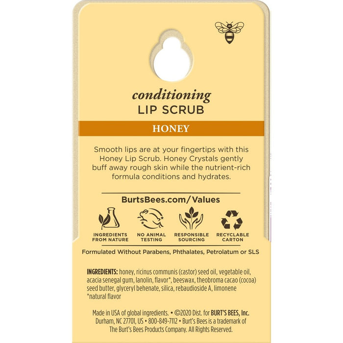 Burt's Bees Natural Conditioning Lip Scrub with Exfoliating Honey Crystals - 0.25oz