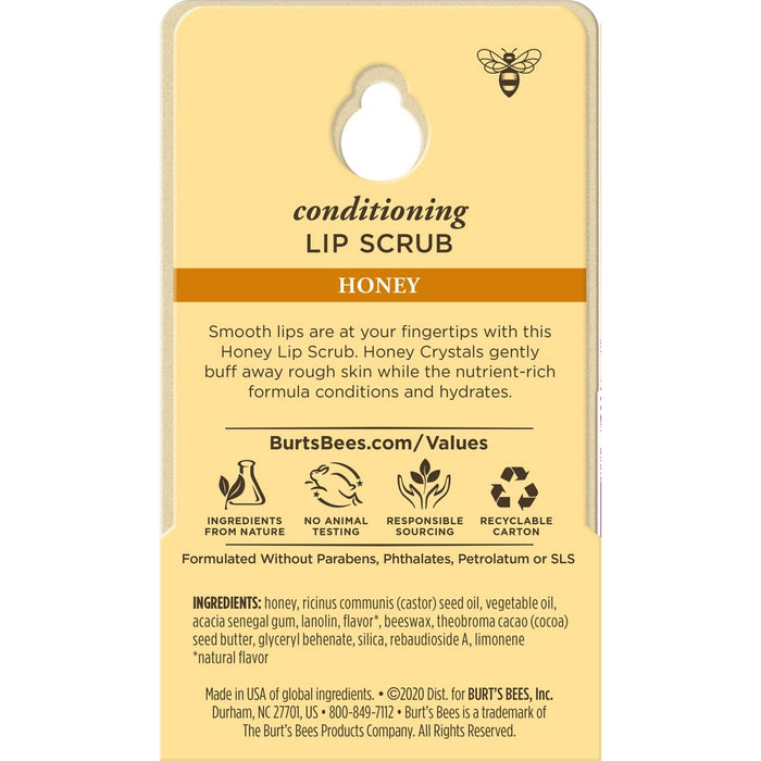 Burt's Bees Natural Conditioning Lip Scrub with Exfoliating Honey Crystals - 0.25oz