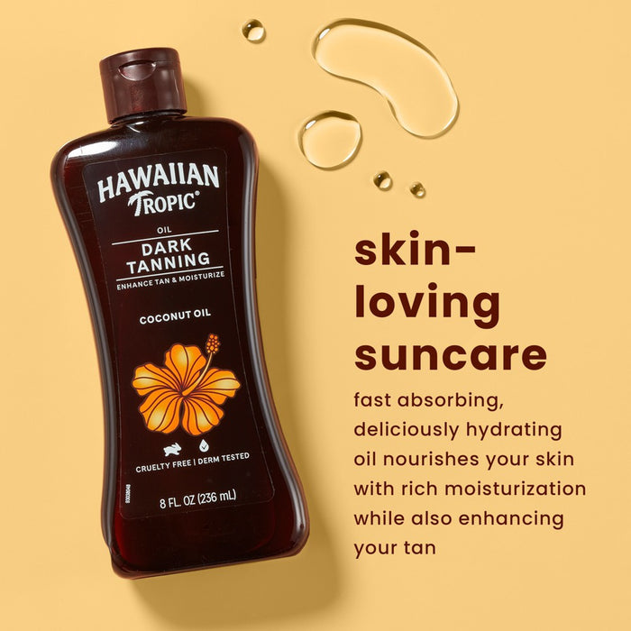 Hawaiian Tropic Dark Tanning Oil - 8oz