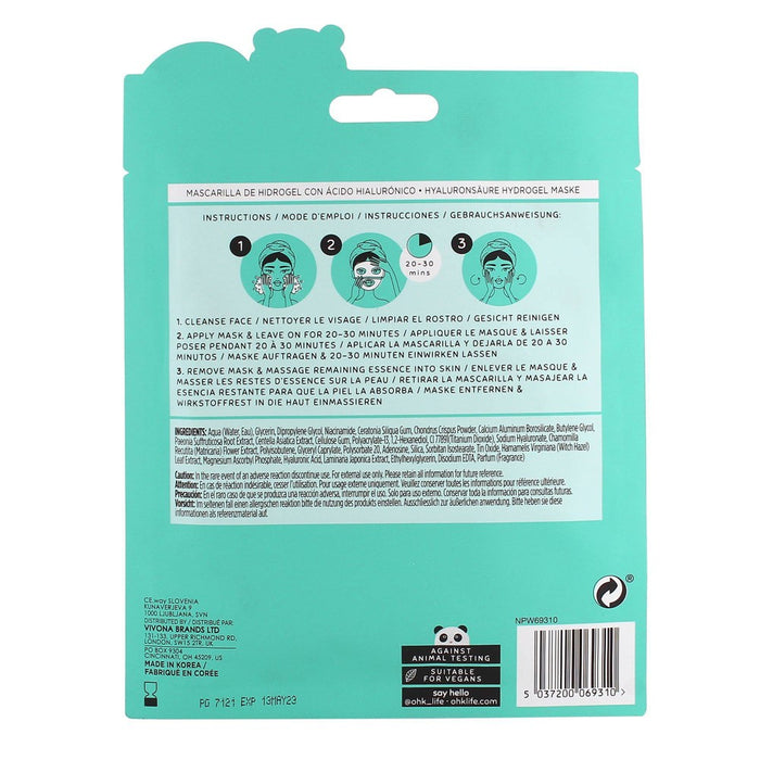 Oh K! Hyaluronic Acid Hydrogel Face Mask - 0.88 fl oz