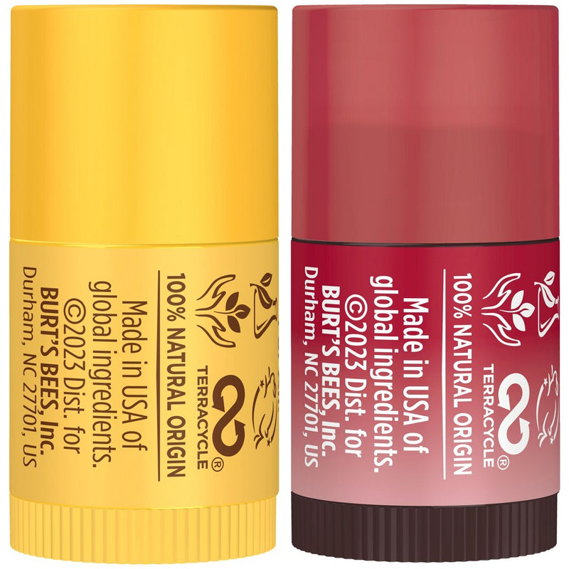 Burt's Bees Beeswax + TLB + Red Dahlia Mini Lip Balms Gift Set - 2ct