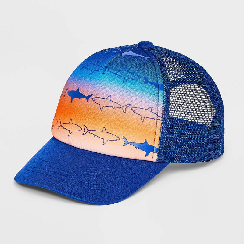 Boys' Baseball Hat with Shark - Cat & Jack Blue