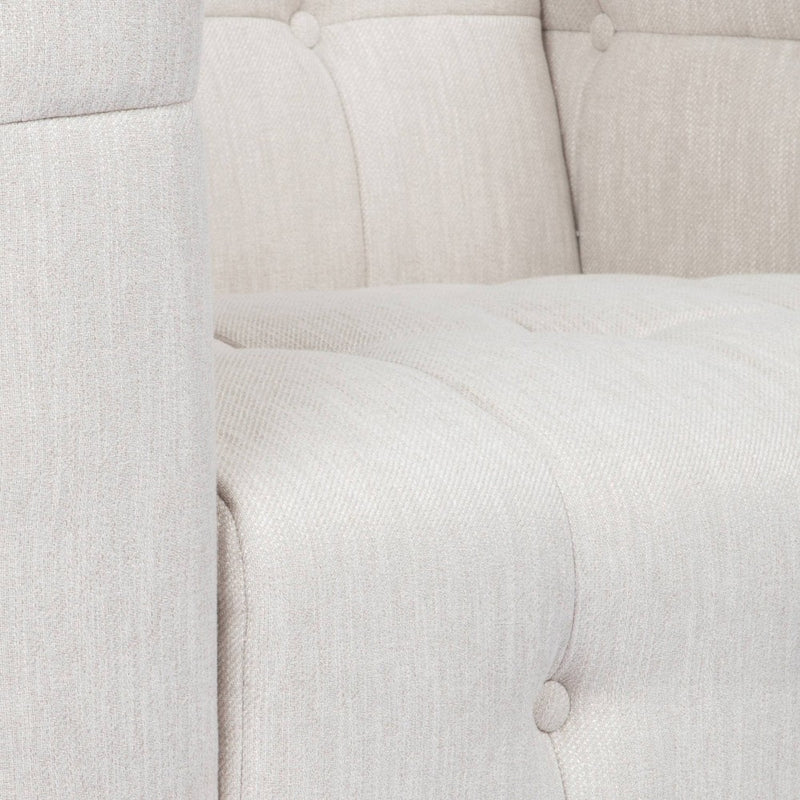 Mclarnan Contemporary Tufted Club Chair Beige/Brown - Christopher Knight Home (LOCAL PICKUP ONLY)