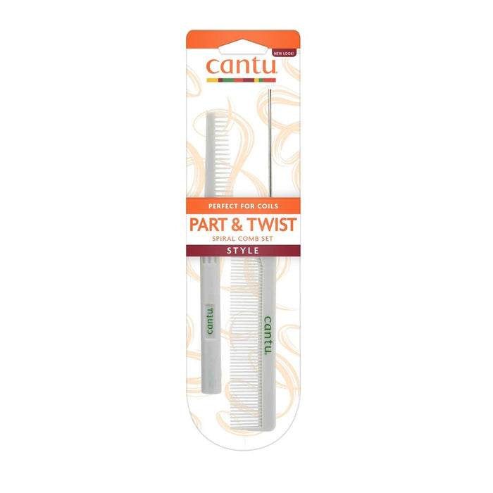 Cantu Style Part & Twist Comb Set - 2ct