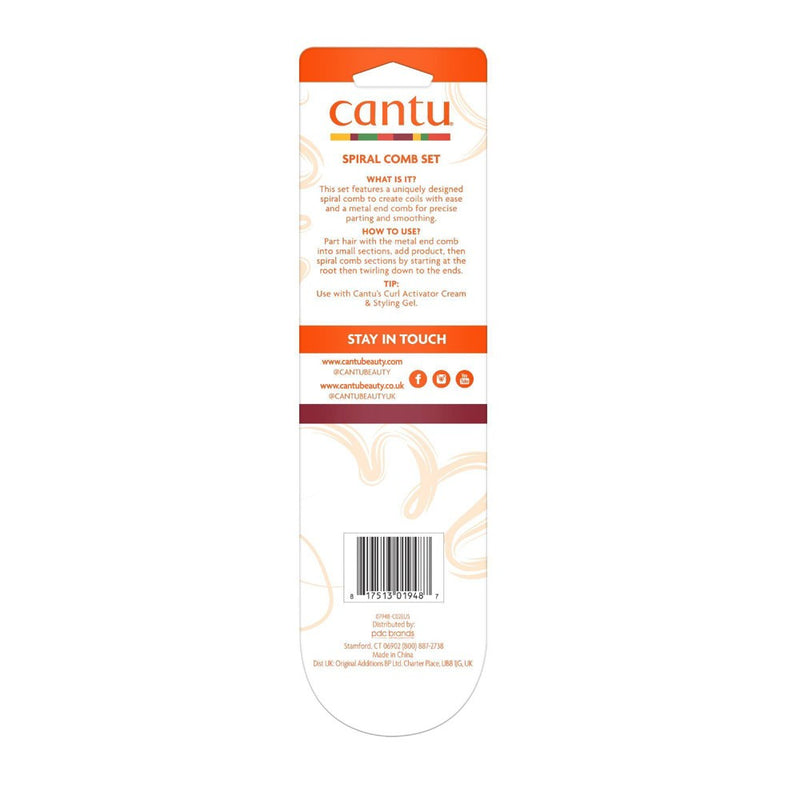 Cantu Style Part & Twist Comb Set - 2ct