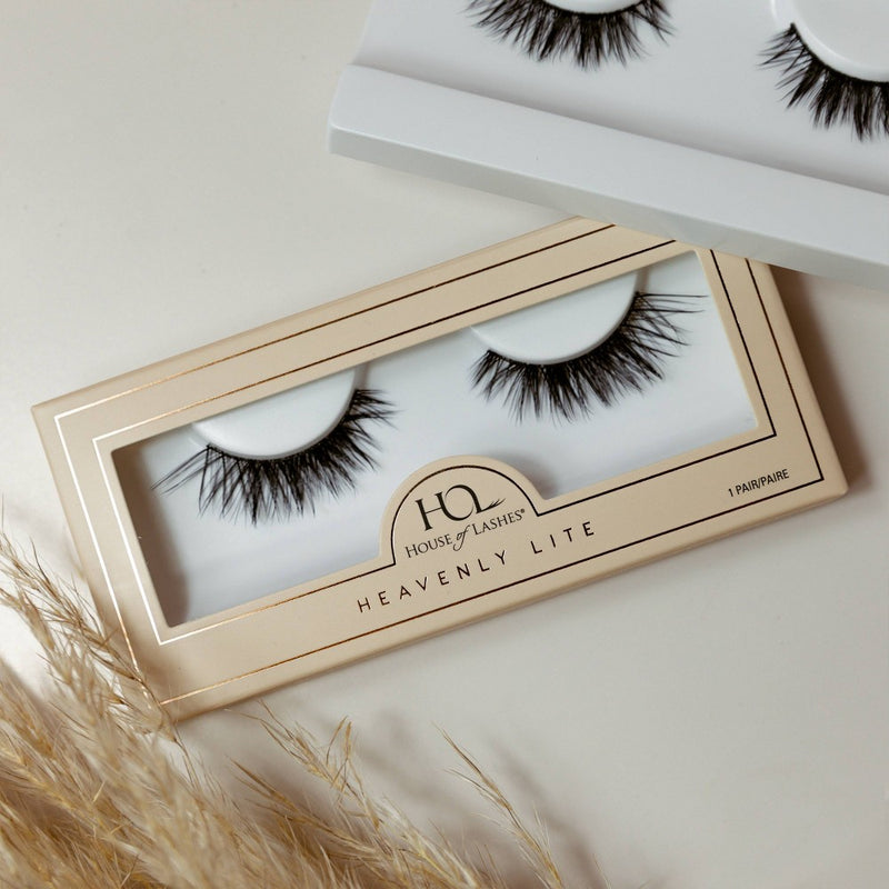 House of Lashes Heavenly Lite Soft Volume 100% Cruelty-Free Faux Silk Fibers False Eyelashes - 1pr