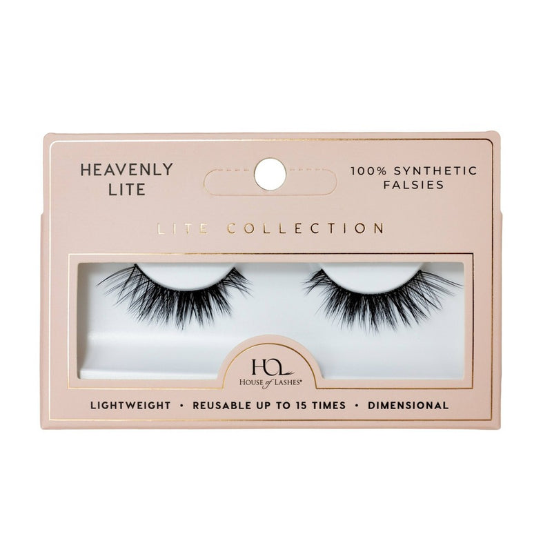House of Lashes Heavenly Lite Soft Volume 100% Cruelty-Free Faux Silk Fibers False Eyelashes - 1pr