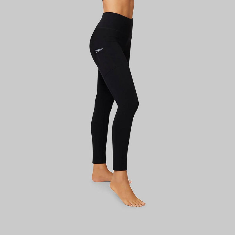 Hanes Slim Straight Tech Pocket Leggings - Black L