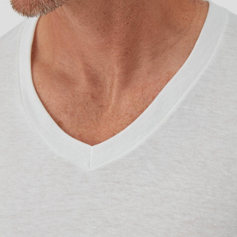 Hanes Premium Men's Slim Fit V-Neck T-Shirt 5pk - White M
