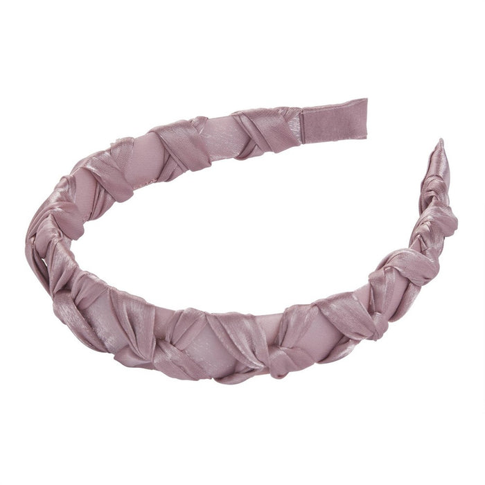 scunci Collection Braided Shimmery Headband - Pink
