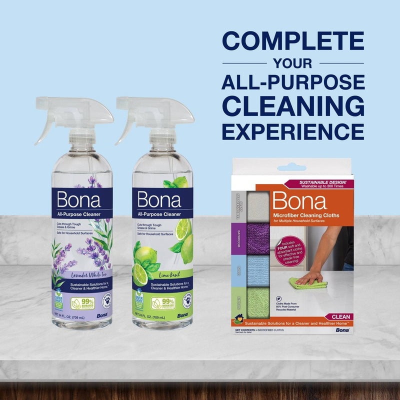 Bona Lime Basil Cleaning Products Multi Surface All Purpose Cleaner Spray - 24 fl oz